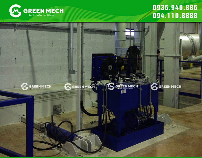 GREENMECH cung cấp hệ thống rút liệu tự động sản xuất viên nén