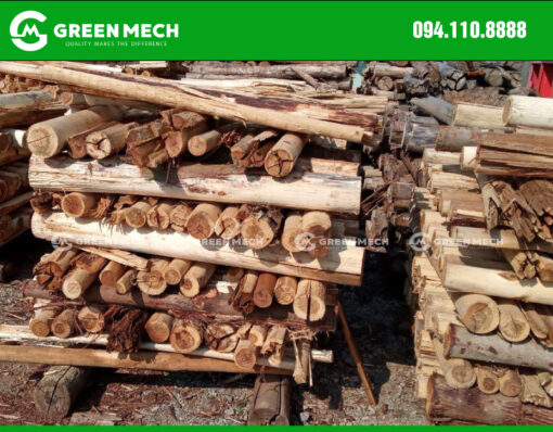 Nguyên liệu cung cấp máy băm gỗ 30 tấn