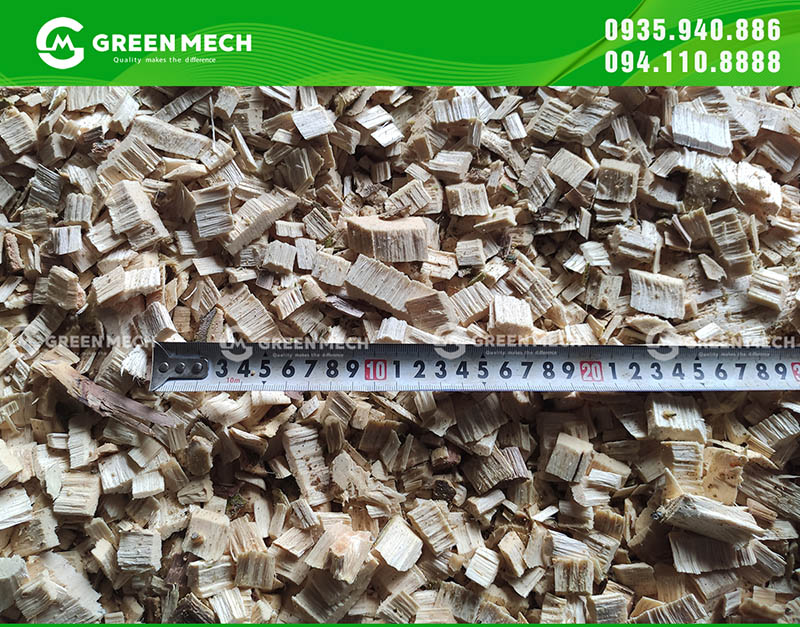 Dăm gỗ có kích thước đạt chuẩn xuất khẩu 
